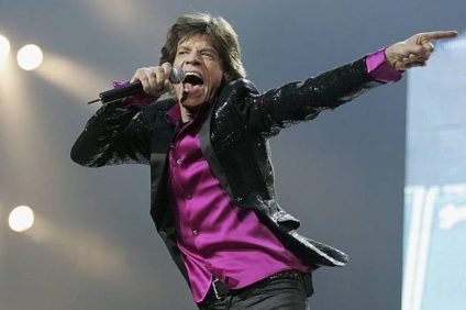 Mick Jagger during a concert