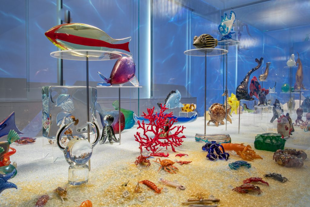 Arca di vetro animali marini