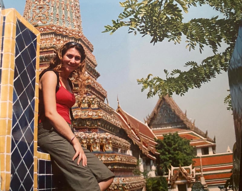 Barbara Panetta during a trip to Thailand