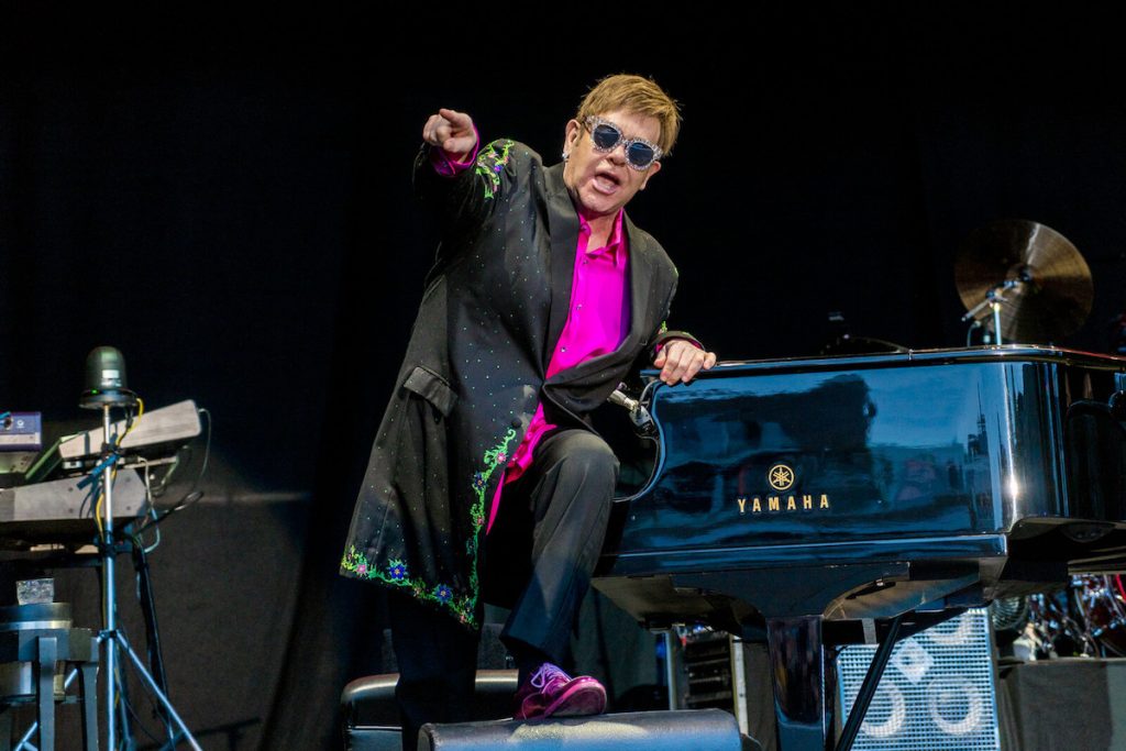 Elton John in concert in Kristiansand (Norway) in 2017