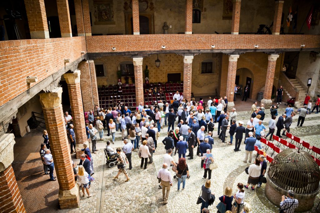 à l'intérieur du château de marostica