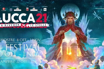 Lucca Comics 2021 poster with illustration by Paolo Barbieri