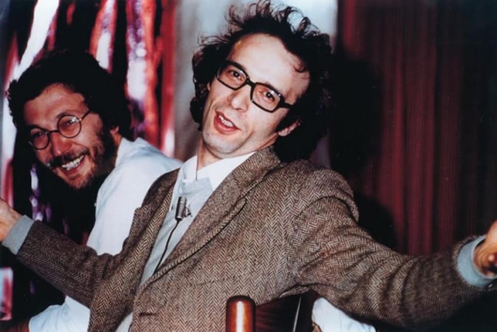 Roberto Benigni con Enzo Brogi a Cavriglia