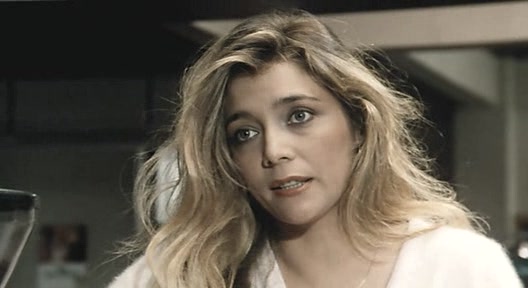 Mara Venier in a scene from the film Al bar dello sport