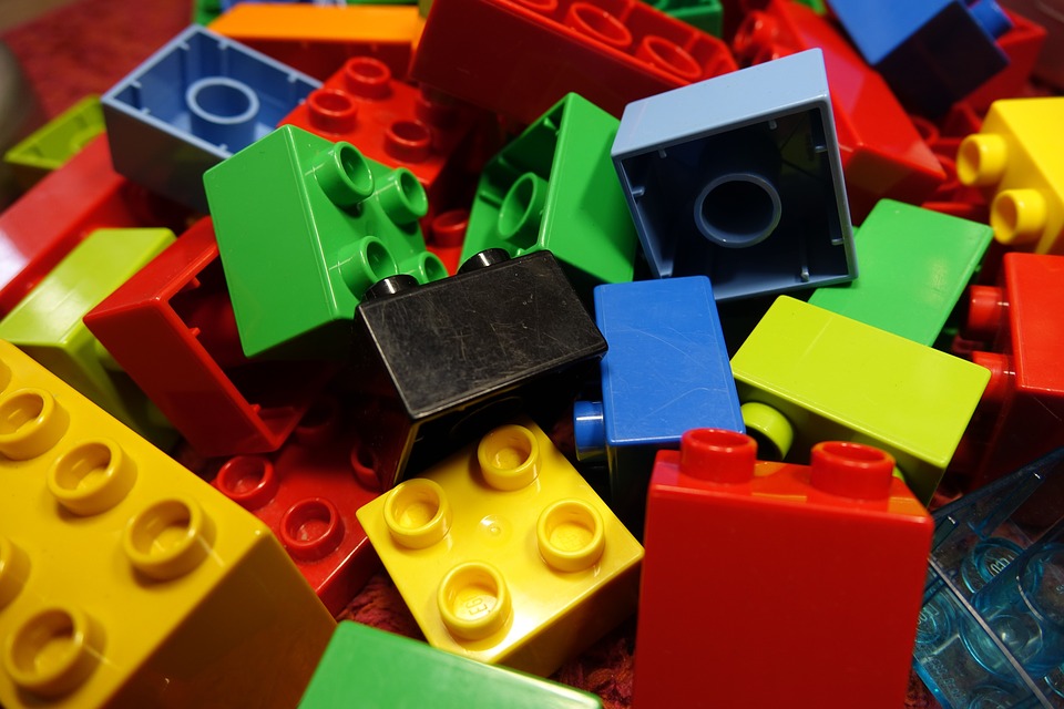 "I love LEGO", mattoncini
