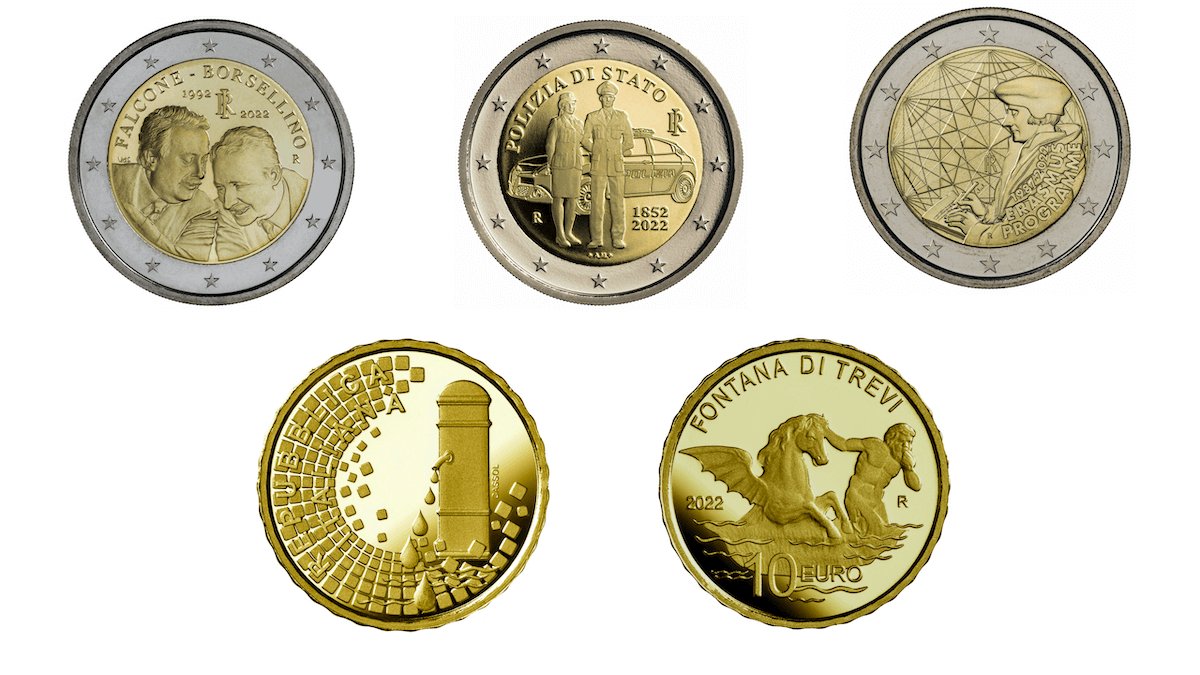 Collezione Numismatica 2022 - monete da 2 euro
