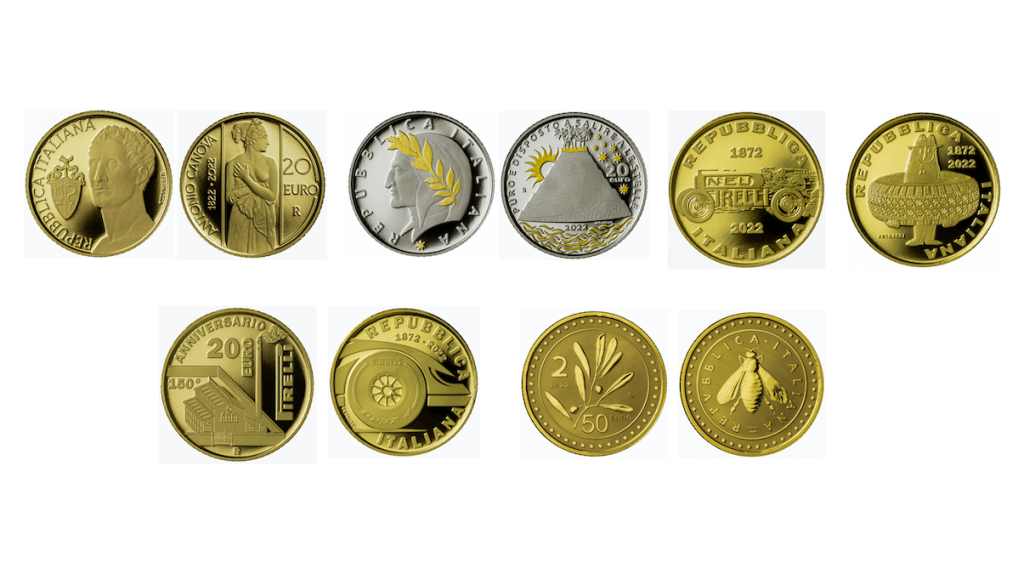 Collezione Numismatica 2022 - monete da 20 euro