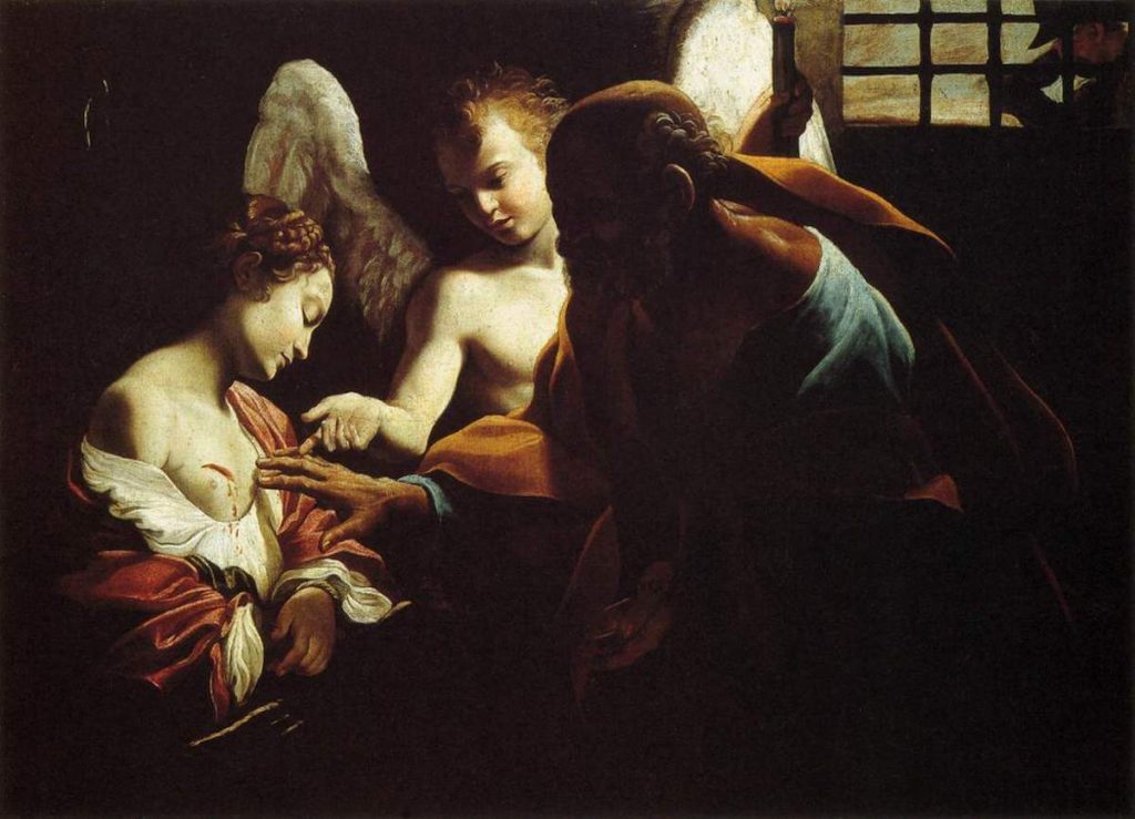 San Pietro appare a Sant'Agata in carcere (Giovanni Lanfranco) - Galleria nazionale di Parma