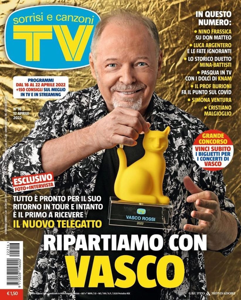 Telegatti - Il primo premiato col nuovo Telegatto è Vasco Rossi