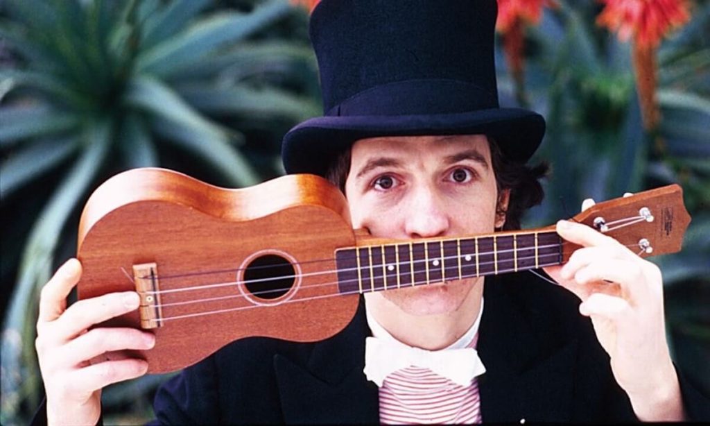 Rino Gaetano with the ukulele