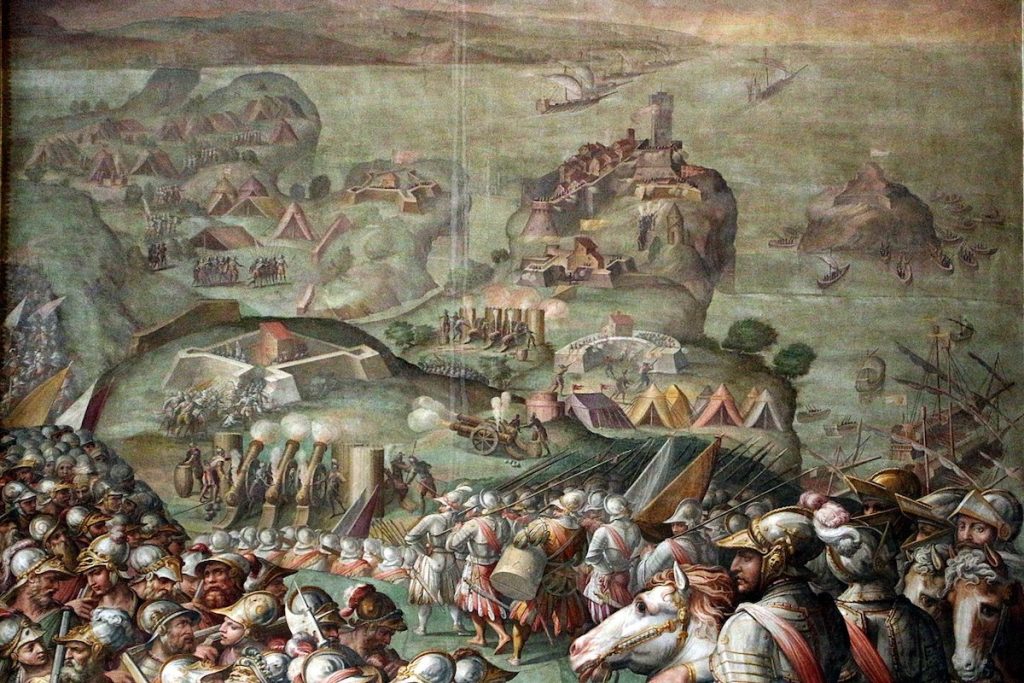 A tomada de Porto Ercole - Giorgio Vasari