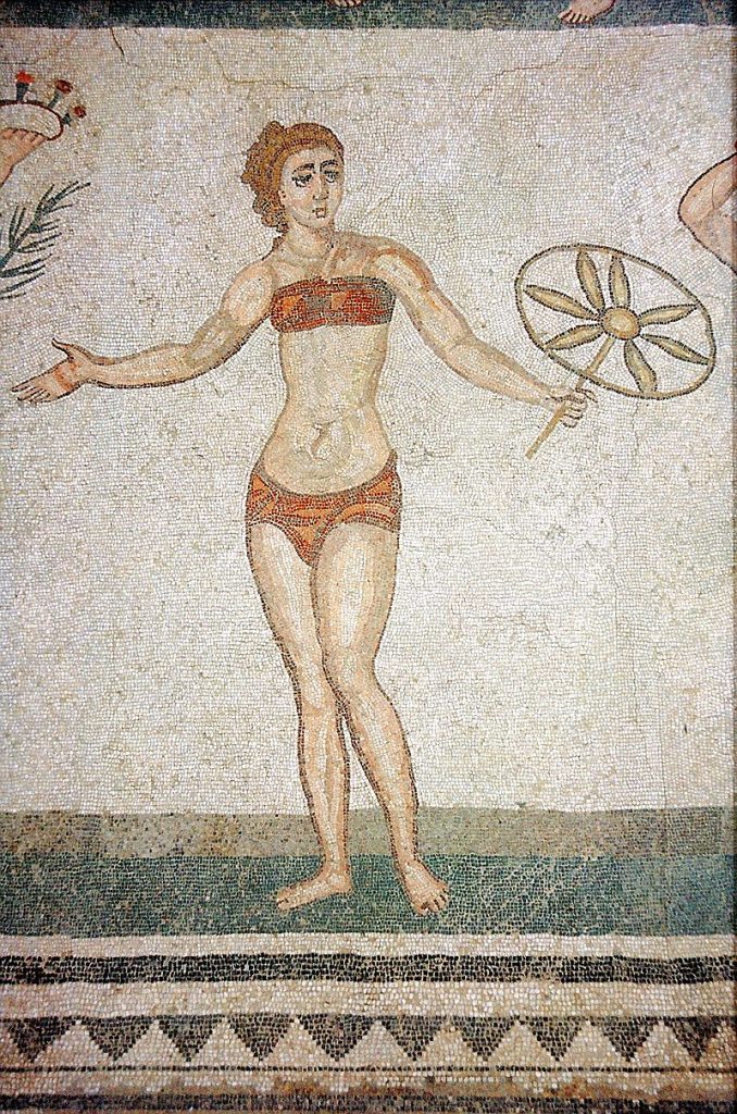 Mosaici di Piazza Armerina - Una delle "ragazze in bikini"