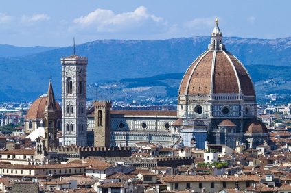 Most beautiful city in Europe 2022 - Panorama of Florence with a view of the Duomo