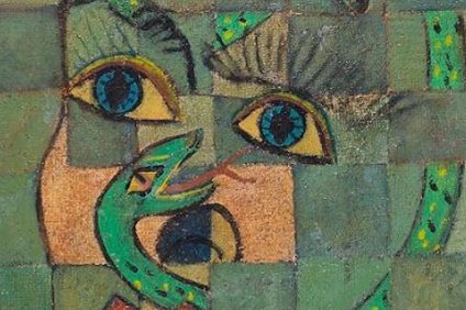 Art on the run from Hitler - painting detail dedicated to Paul Klee