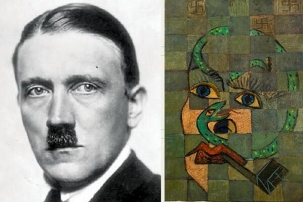 Art on the run from Hitler - Hitler in comparison with the painting