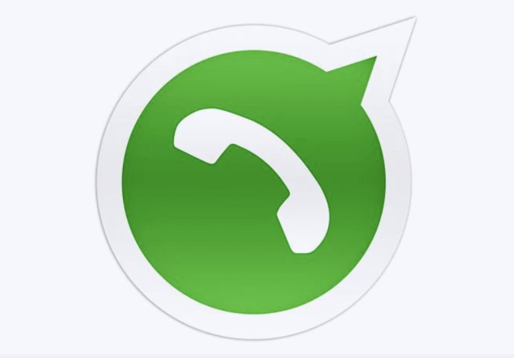 Logotipo de WhatsApp caído