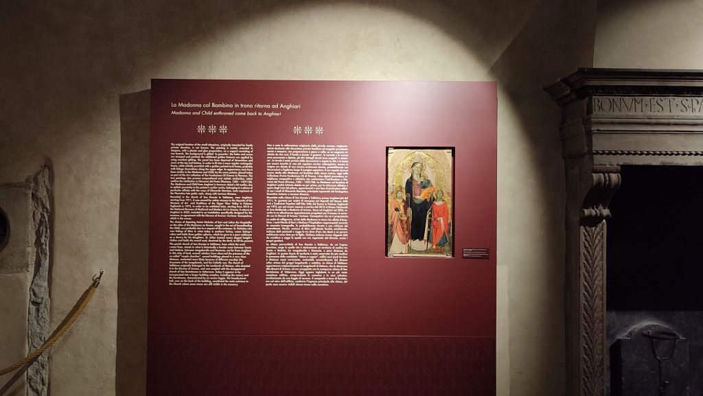 anghiari - madonna on display