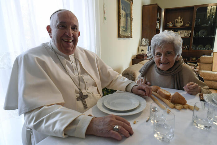 pranzo del Papa Francesco in Piemonte