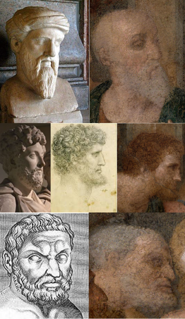 A Última Ceia dos Apóstolos com rosto de filósofos gregos