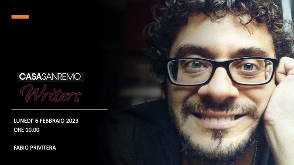 Fabio Privitera: Fisico per curiosit&agrave; e poeta per vocazione-ospite a casa Sanremo writers