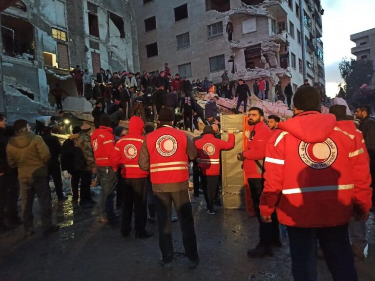 Italian red cross earthquake