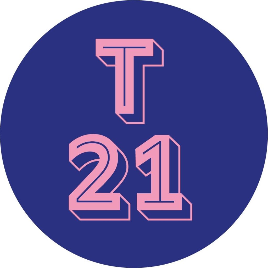 the t21 beer logo