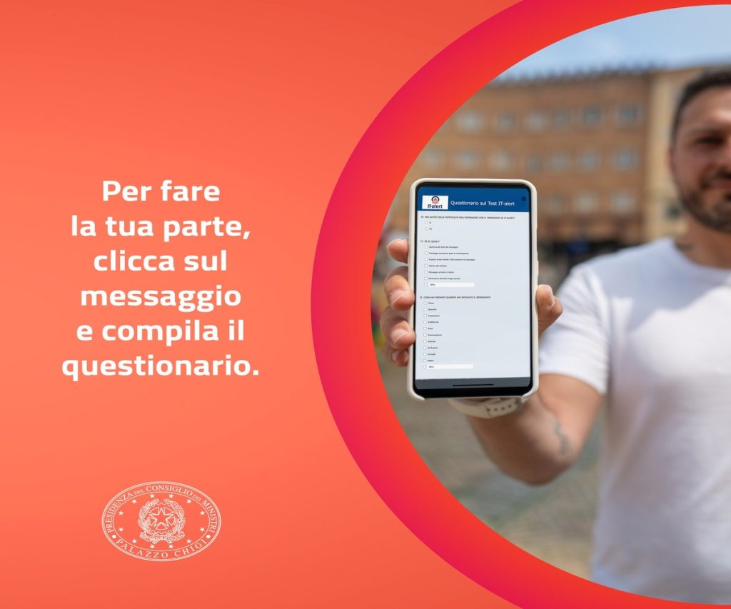 It Alert è un sistema di avviso tramite messaggio sui dispositivi mobili, in fase di sperimentazione in Italia