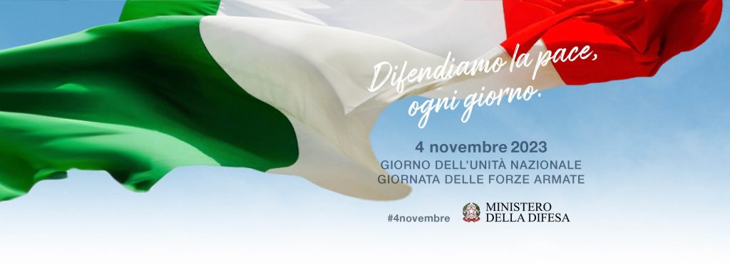 November 4, Italian flag