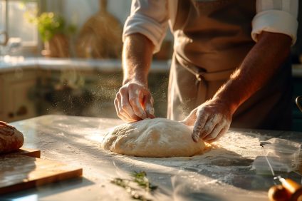 Sweet pizza, dough