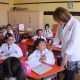 Sarmiento - Aula Con Alumnos Y Maestra
