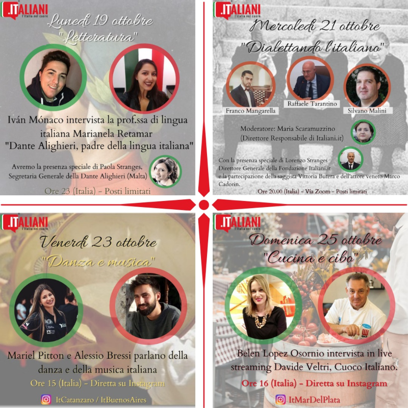 Estudiar italiano - Programa de eventos