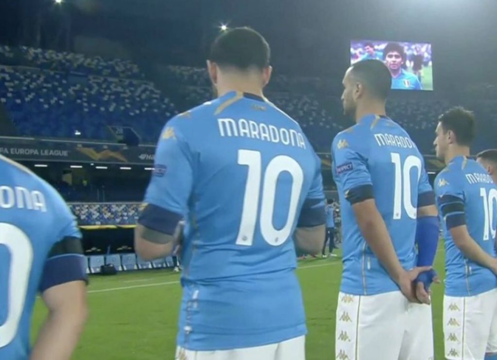10 del Napoli - Homenaje a Maradona