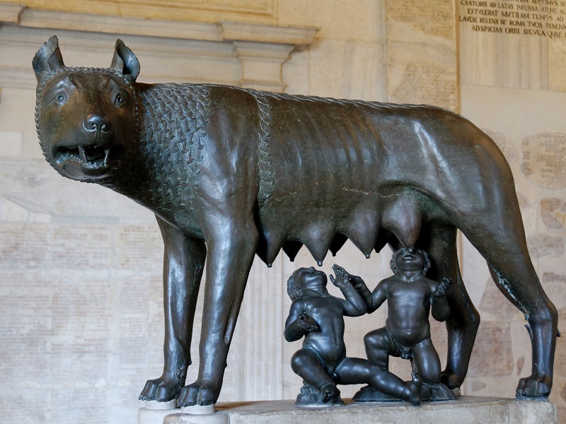 La Loba Capitolina - La estatua original se encuentra en el Capitolio Romano.
