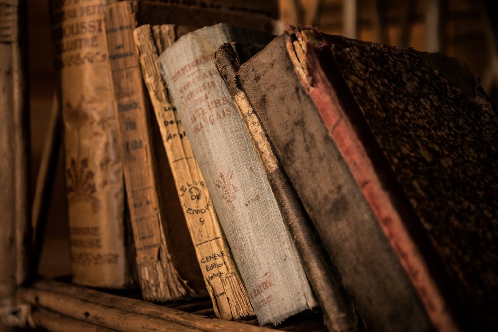 Día del Bibliotecario - libros viejos