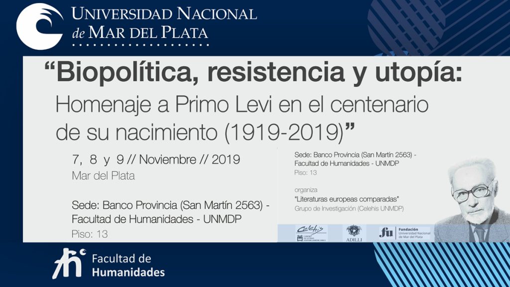 Primo Levi - Homenaje en la UNMDP.