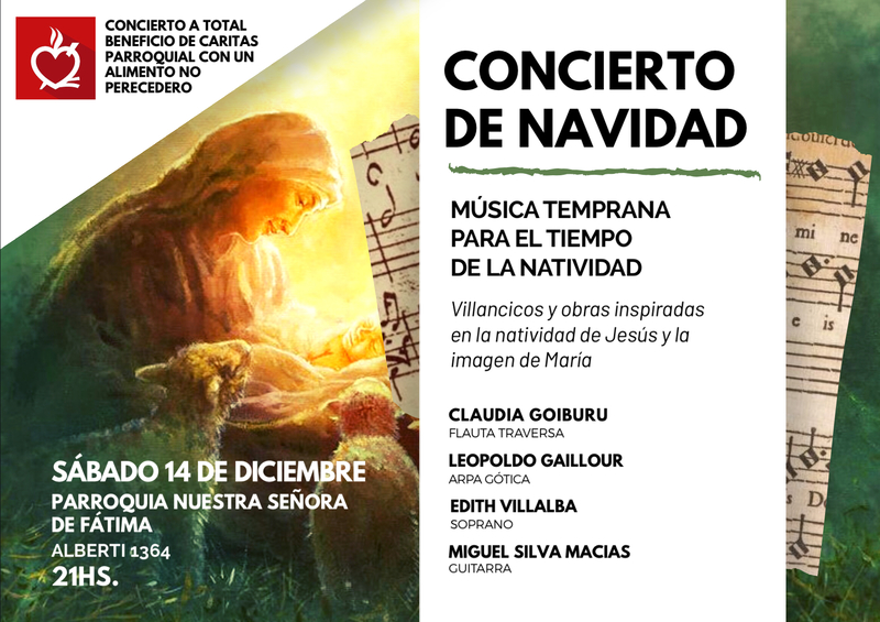 Concierto De Navidad - El concierto es a beneficio de Cáritas.