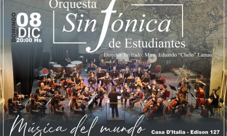 Orquesta Sinfónica - Invitación al show del 8 de diciembre.