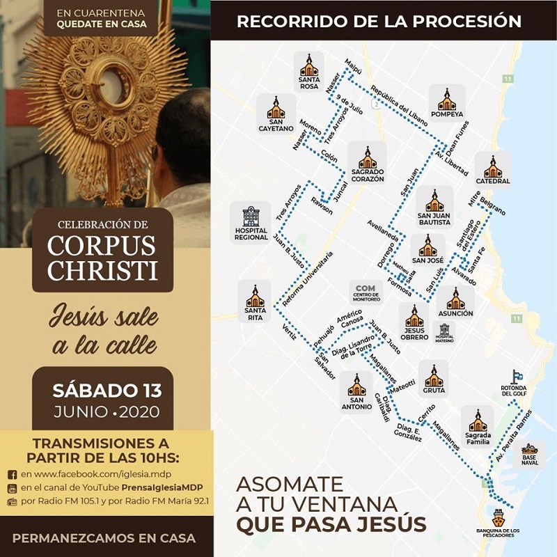 Corpus Christi - Recorrido Corpus Christi.