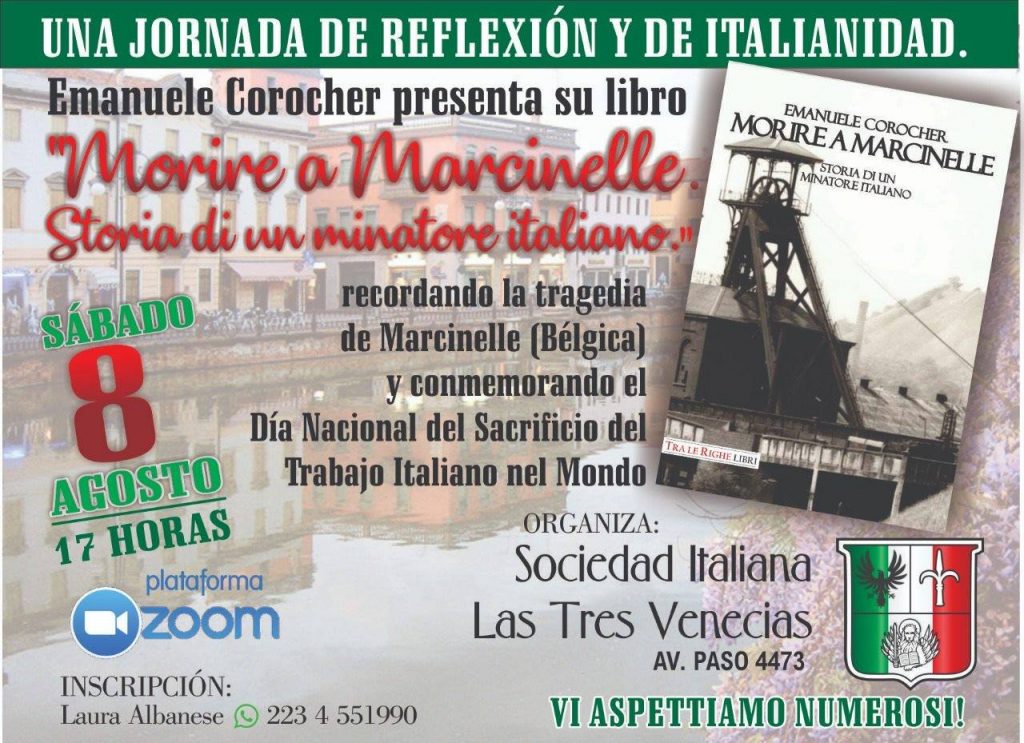 Emanuele Corocher - Invitación zoom "Las Tres Venecias"