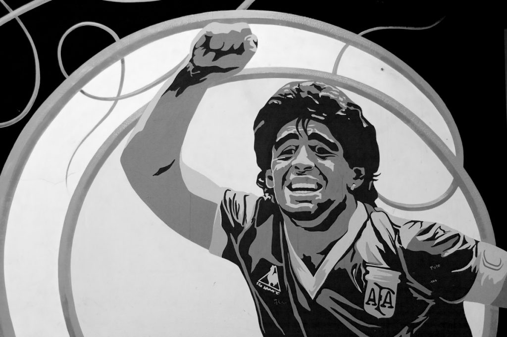 Maradona - Ilustración de Maradona.