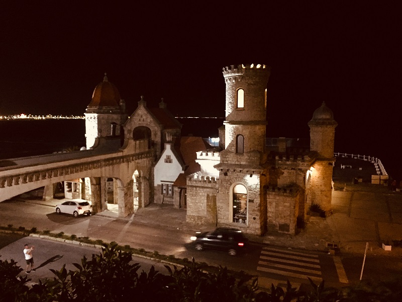 Safe Travels - Torreon Del Monje En La Noche Marplatense