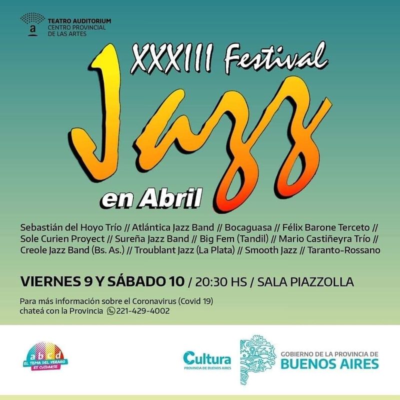 Festival Jazz - Flyer Jazz En Abril