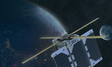 Satélite marplatense - Representación del satélite marplatense cuando esté en el espacio.
