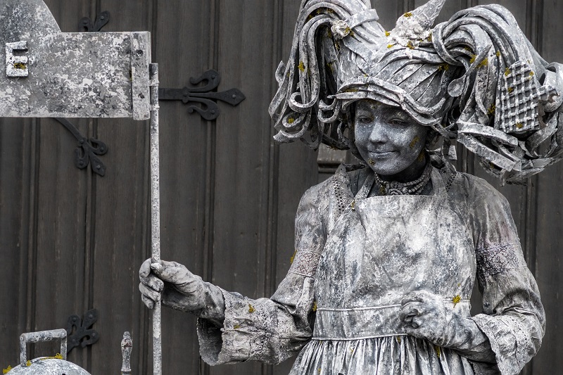 Estatuas - Estatua Viviente Mujer.