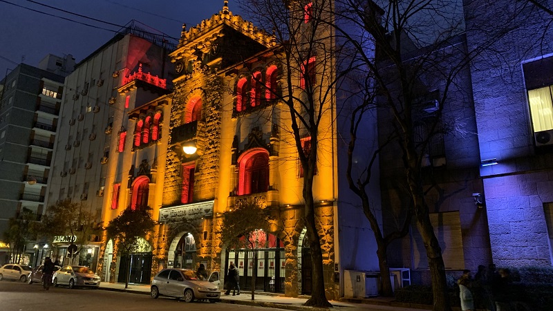 Verano 2022 - Teatro De Mar Del Plata De Noche Con Luces
