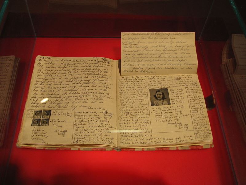 Museo Ana Frank - Anne Frank Diary At Anne Frank Museum In Berlin.