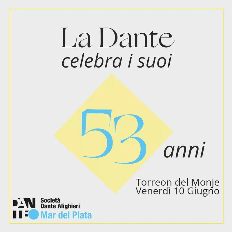 La Dante Alighieri - Celebra Su Aniversario.