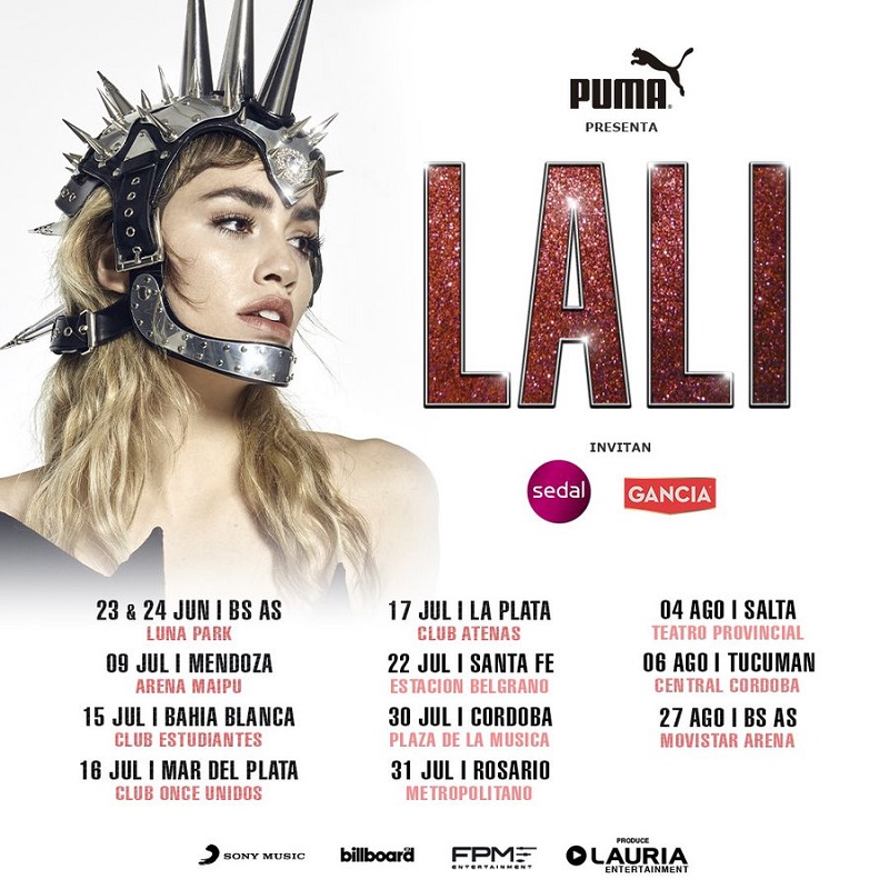 Shows - Fechas Lali Esposito.