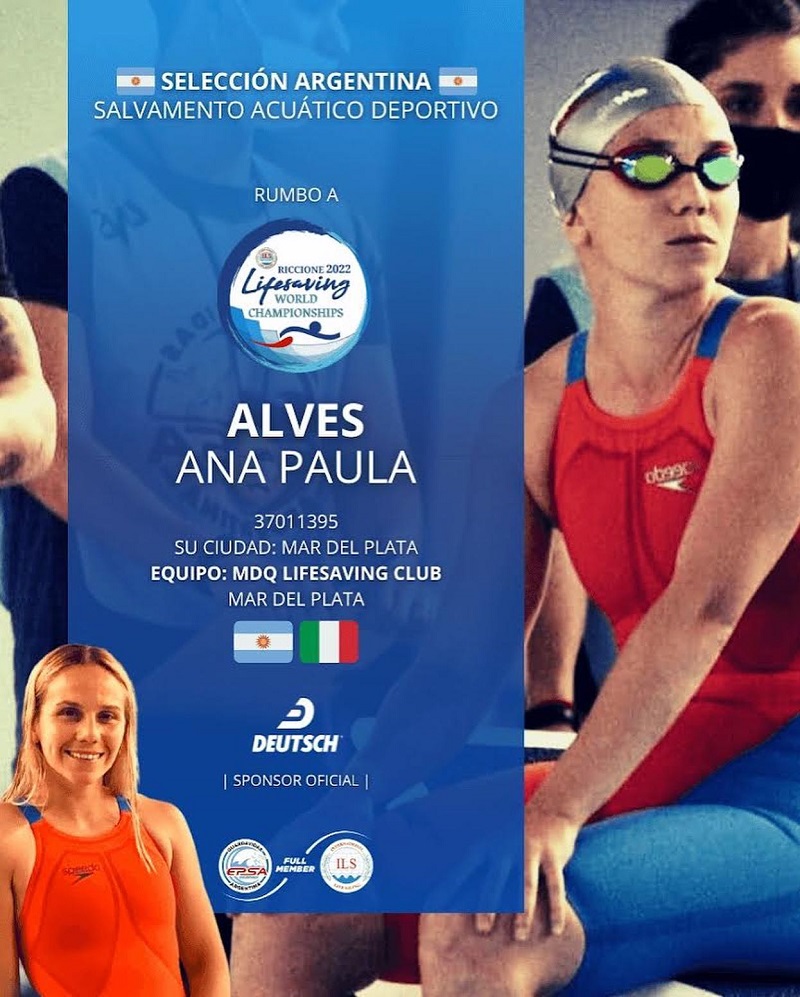 Salvamento acuático - Ana Paula Nominada Al Mundial.
