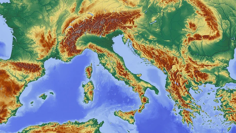 República - Mapa De Italia